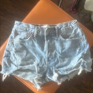 Women's Light Blue Denim Shorts